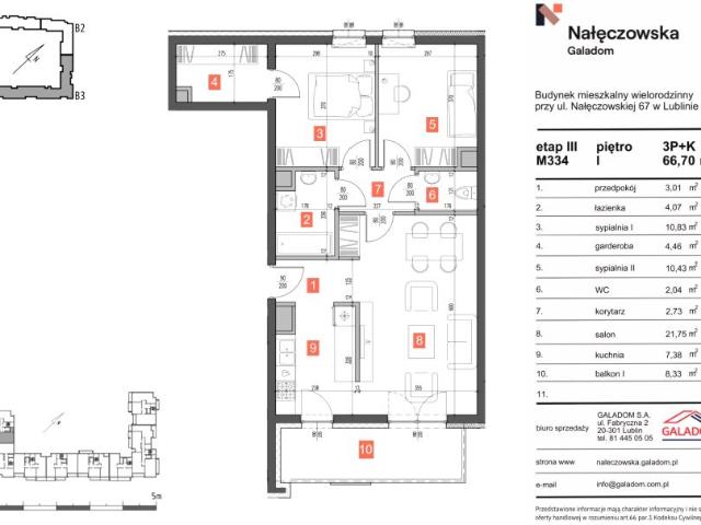 Mieszkanie 66,7m²