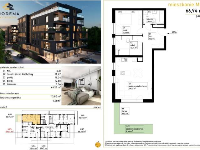 Mieszkanie 66,8m²