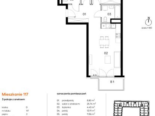Mieszkanie 66,8m²