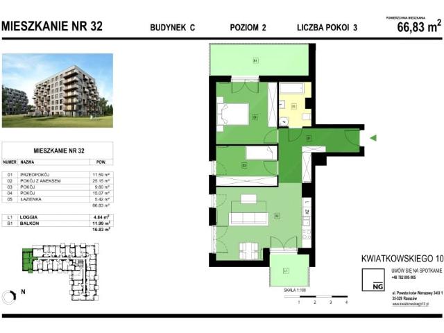 Mieszkanie 66,8m²