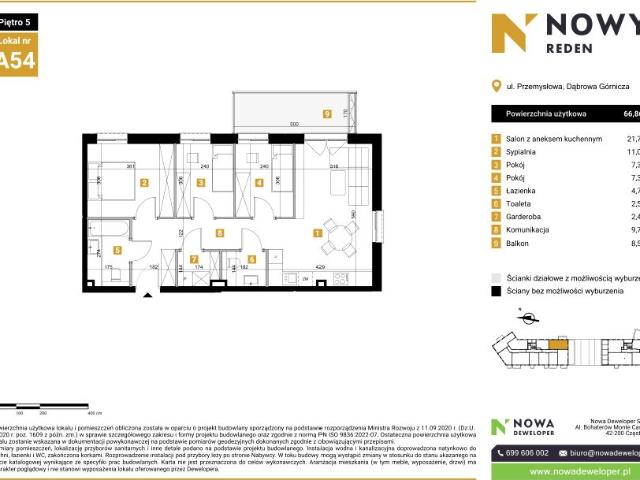 Mieszkanie 66,9m²