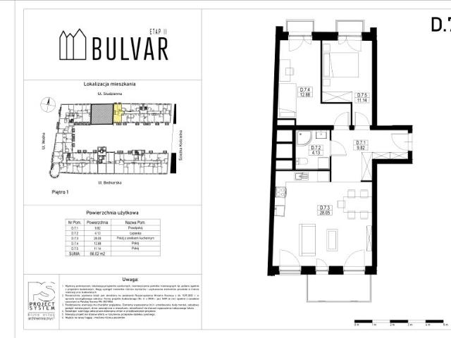 Mieszkanie 66m²