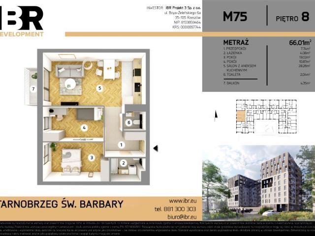 Mieszkanie 66m²
