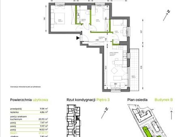 Mieszkanie 67,1m²