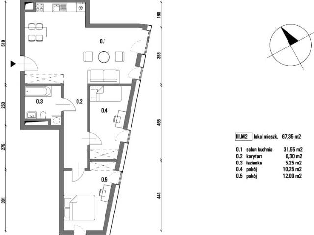 Mieszkanie 67,4m²