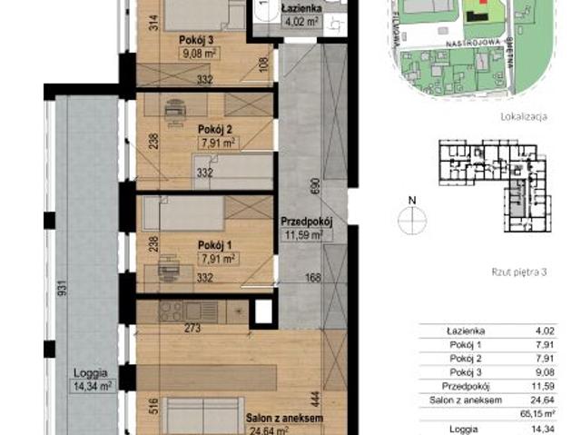 Mieszkanie 67,6m²