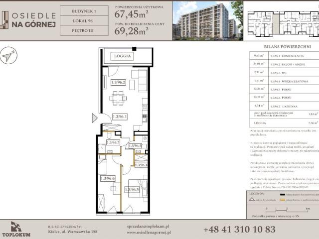 Mieszkanie 67,5m²