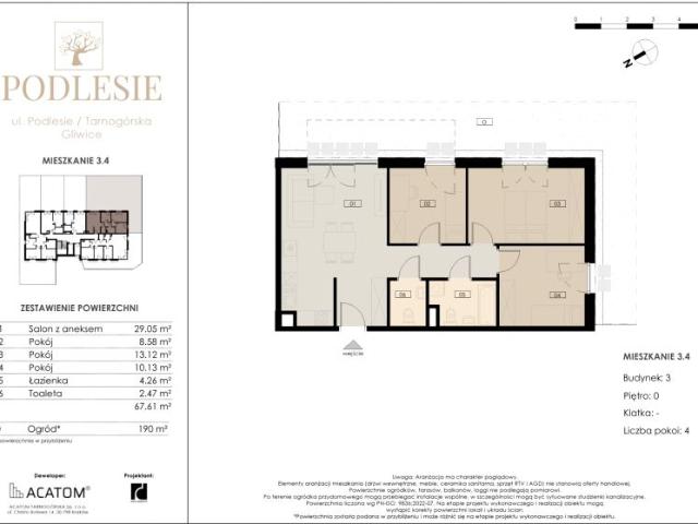 Mieszkanie 67,6m²