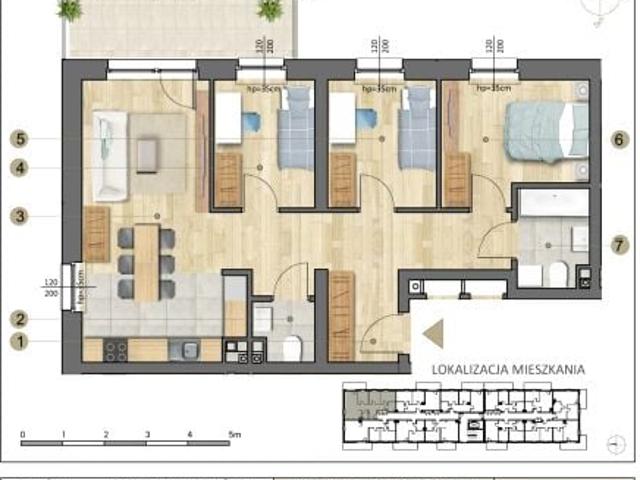 Mieszkanie 67,6m²
