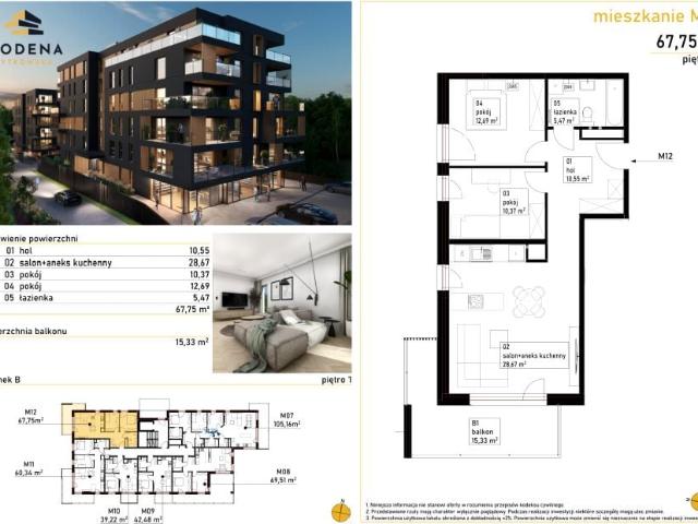 Mieszkanie 67,7m²
