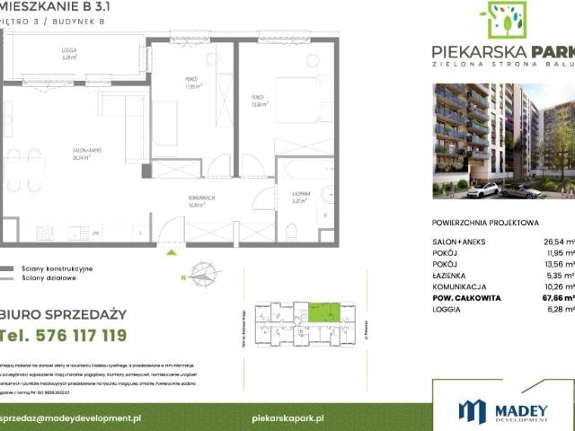 Mieszkanie 67,7m²