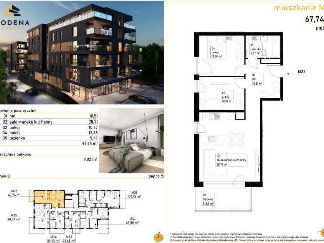 Mieszkanie 67,7m²