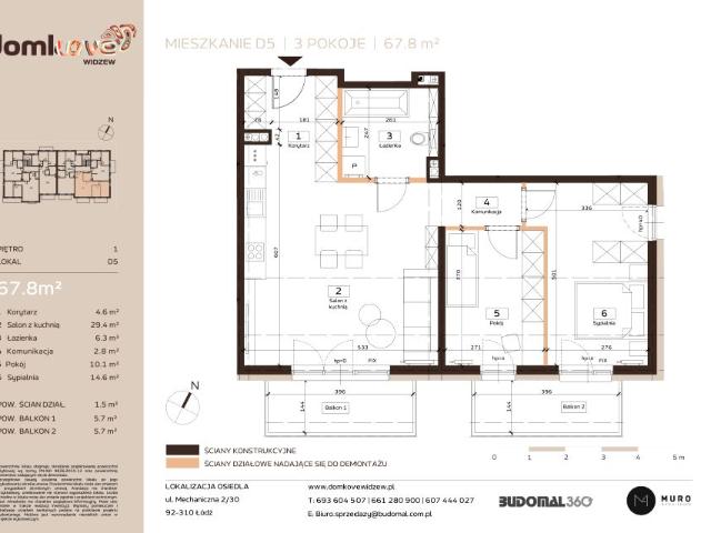 Mieszkanie 67,8m²