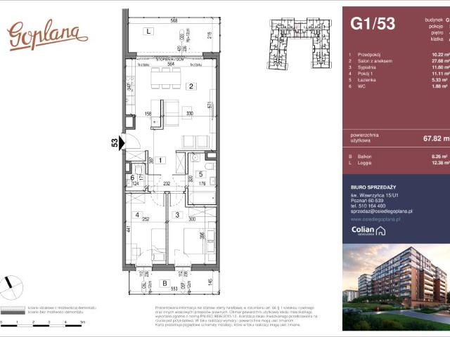 Mieszkanie 67,8m²