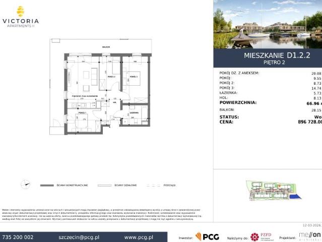Mieszkanie 67m²