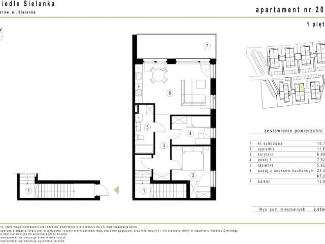 Mieszkanie 67m²