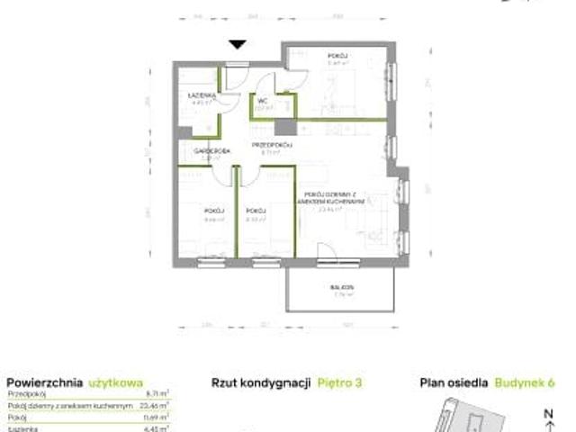 Mieszkanie 68,2m²
