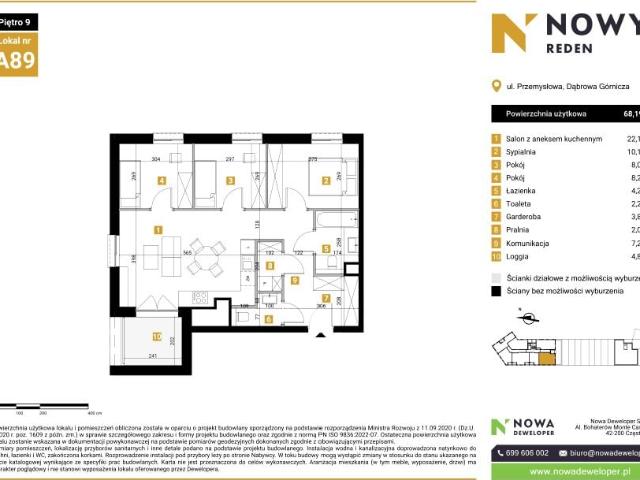 Mieszkanie 68,2m²