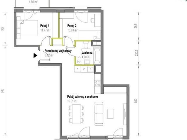 Mieszkanie 68,3m²