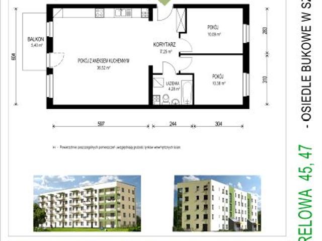 Mieszkanie 68,5m²