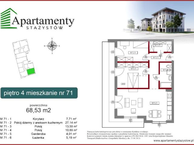 Mieszkanie 68,5m²