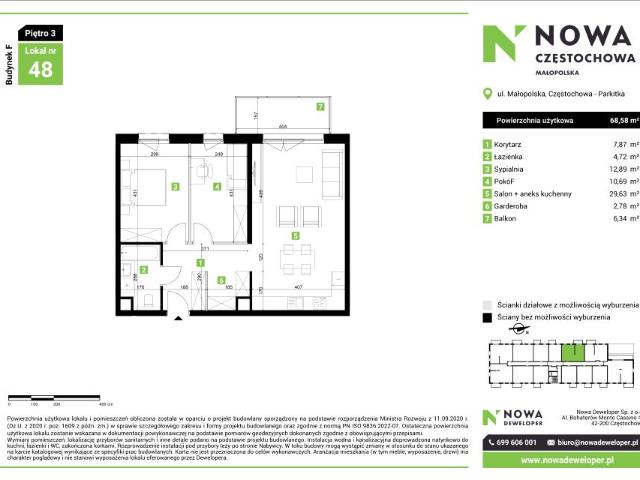 Mieszkanie 68,6m²