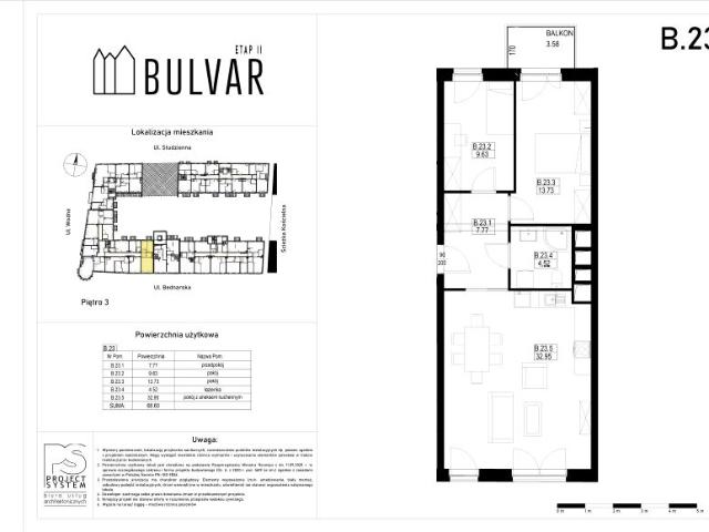 Mieszkanie 68,6m²