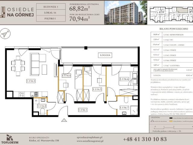 Mieszkanie 68,8m²