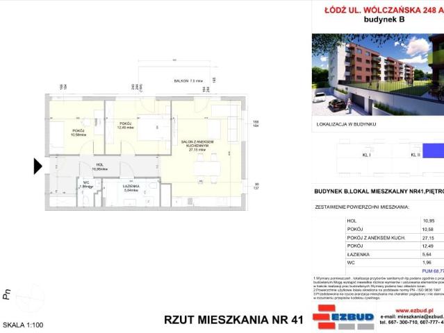 Mieszkanie 68,8m²