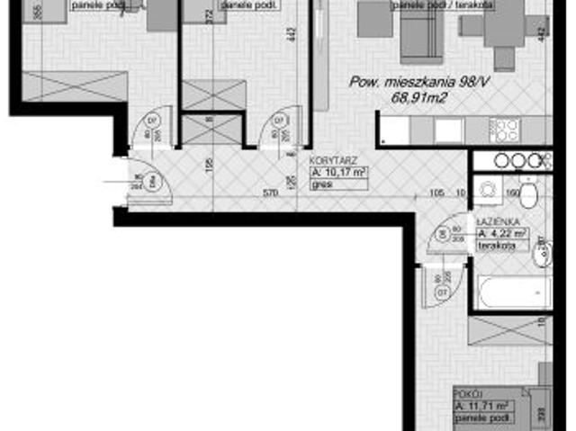 Mieszkanie 68,9m²