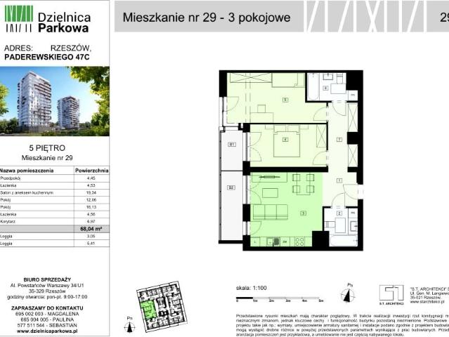 Mieszkanie 68m²