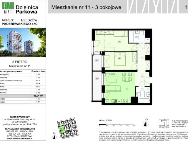 Mieszkanie 68m²