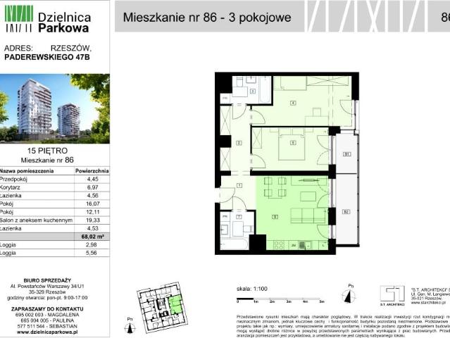 Mieszkanie 68m²