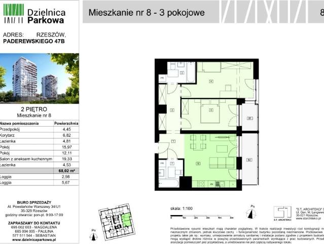 Mieszkanie 68m²