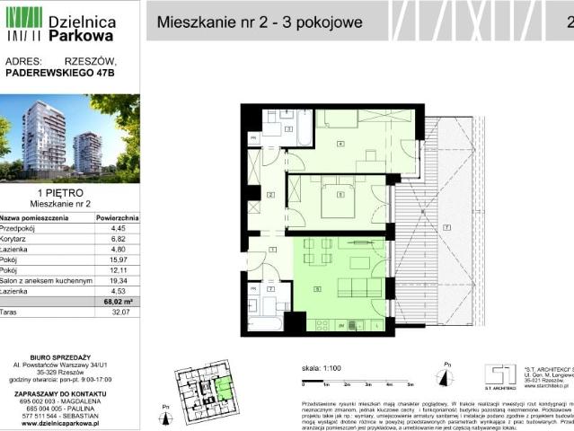 Mieszkanie 68m²