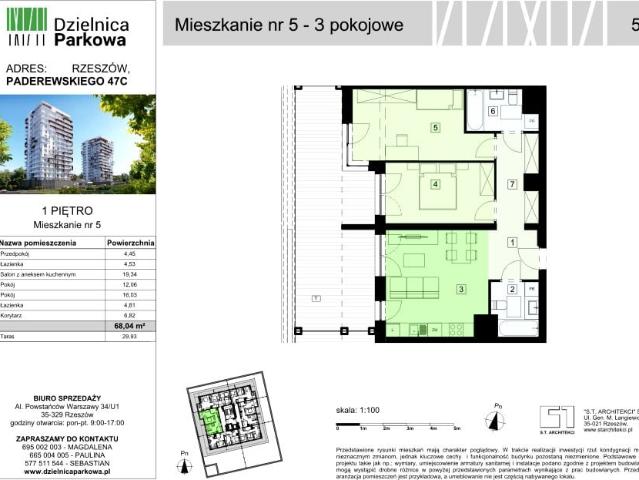 Mieszkanie 68m²