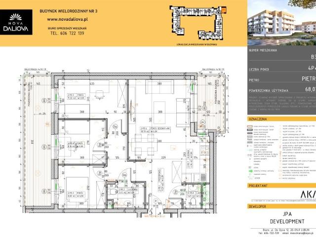Mieszkanie 68m²