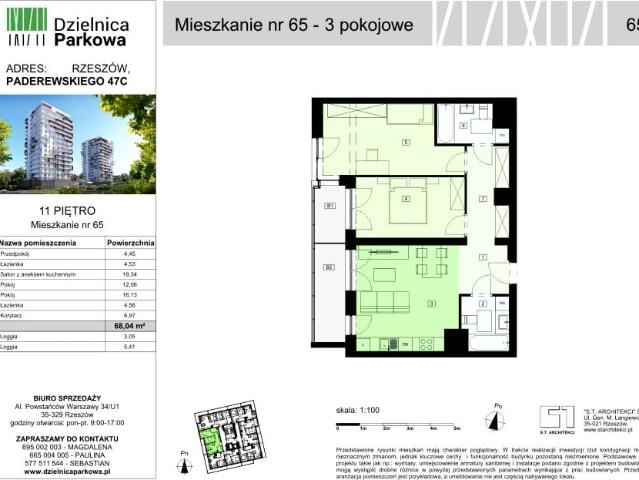Mieszkanie 68m²