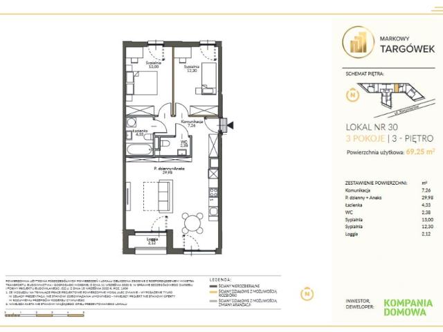 Mieszkanie 69,1m²