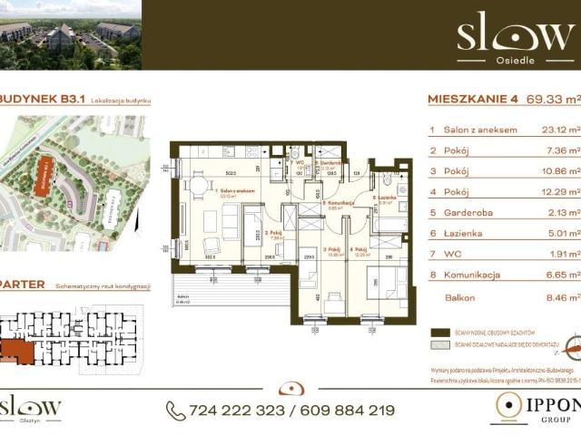 Mieszkanie 69,3m²