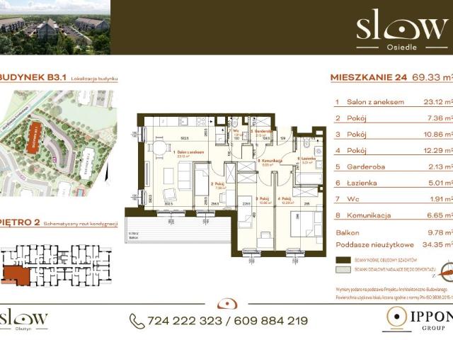 Mieszkanie 69,3m²