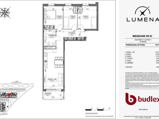 Mieszkanie 69,5m²
