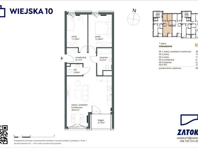 Mieszkanie 69,7m²