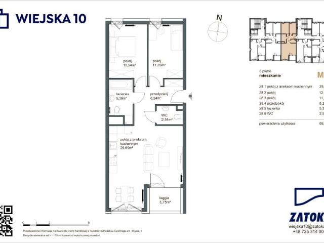 Mieszkanie 69,7m²