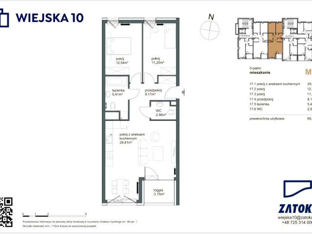 Mieszkanie 69,7m²