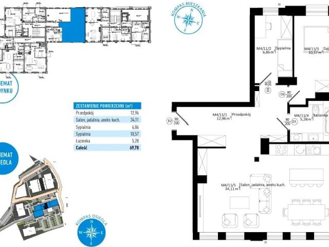 Mieszkanie 69,8m²