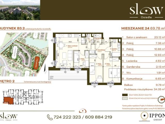 Mieszkanie 69,8m²