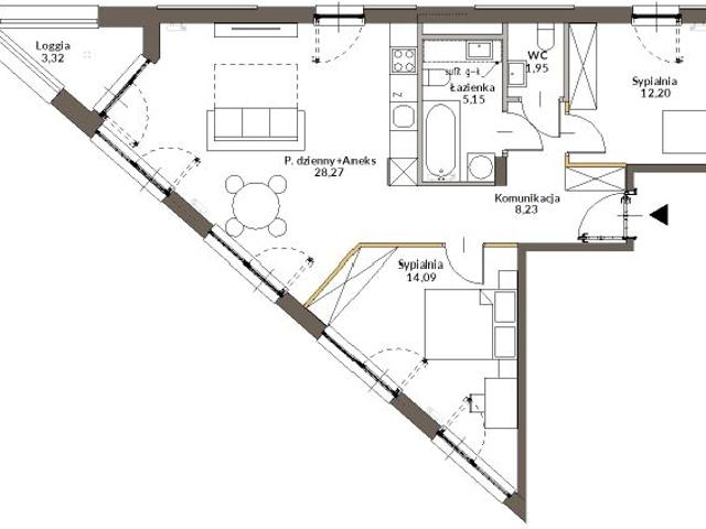 Mieszkanie 69,3m²