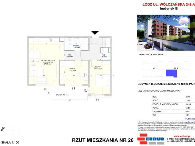 Mieszkanie 69,9m²