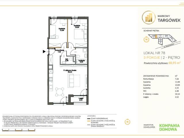 Mieszkanie 69,1m²